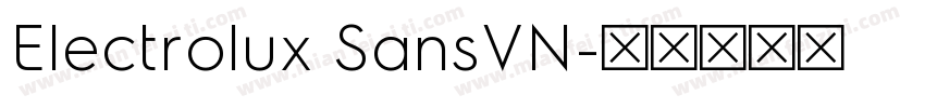 Electrolux SansVN字体转换